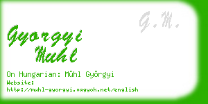 gyorgyi muhl business card