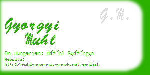 gyorgyi muhl business card